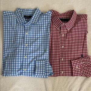 Polo by Ralph Lauren Red and Blue Checkered Button Down Shirts